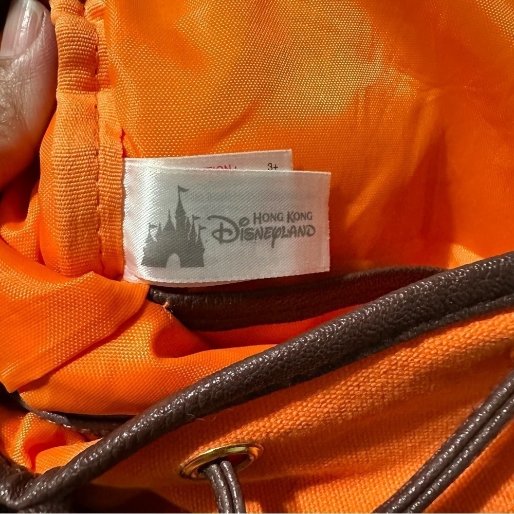 Disneyland Hong Kong orange backpack - Picture 5 of 6